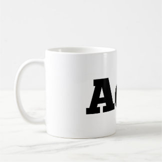 Ausência caneca de café do logotipo da cera/do