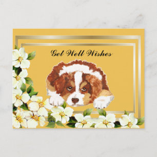 Aussie Red Tri Puppy Obtenha Bem Cartão Postal