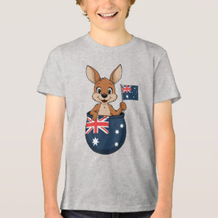Aussie Spirit - Kangaroo com bandeira australiana