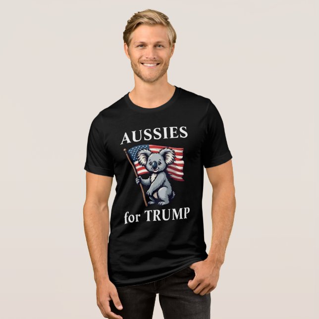 Aussies para Trump Koala Bear Flag Americano (Frente Completa)