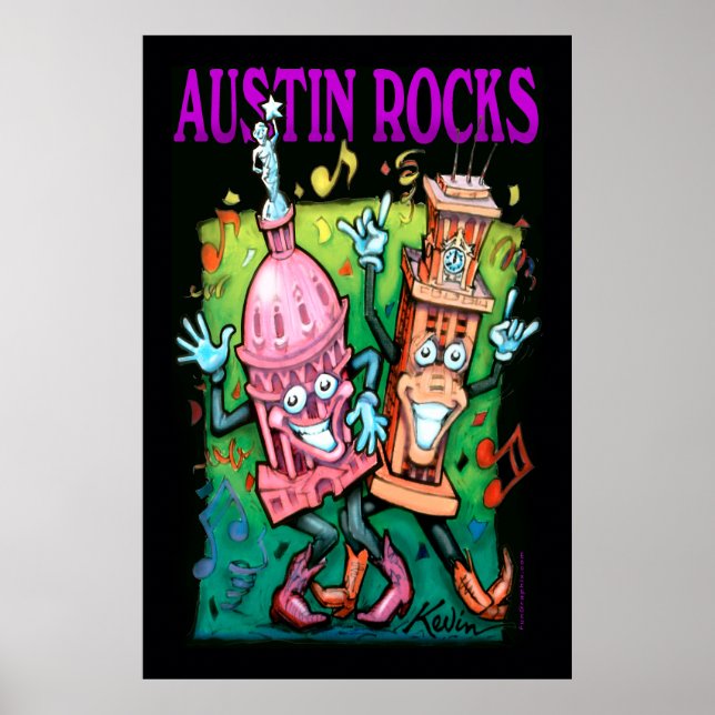 Austin Rocks Poster (Frente)