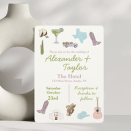 Austin, TX Convites para Casamento