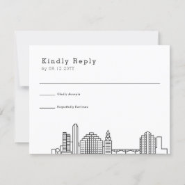 Austin Wedding | RSVP Skyline Estilizado