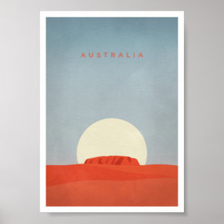 Austrália com Sunset & Ayers Rock/Uluru | POSTER