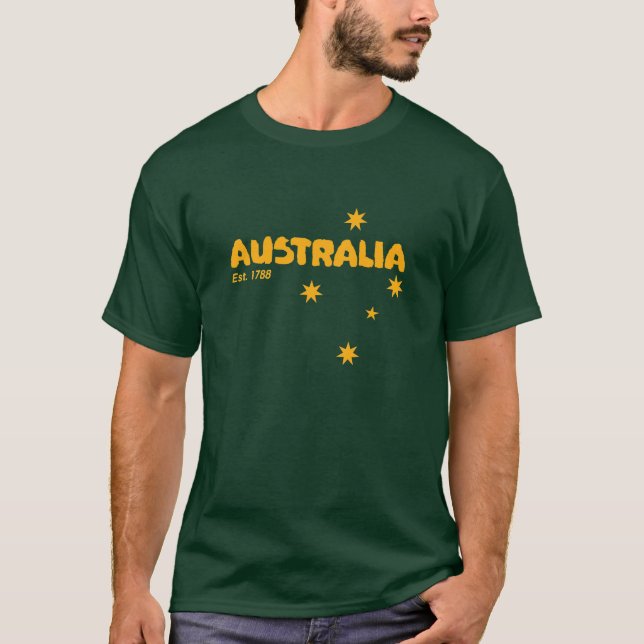 Austrália Dia Est 1788 - Camiseta australiana Auss (Frente)