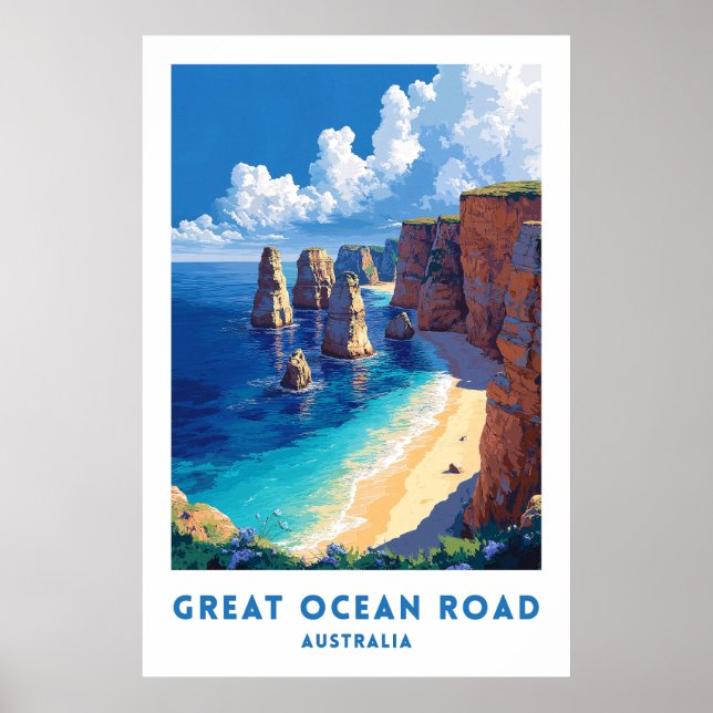 Australia Great Ocean Road Poster (Frente)