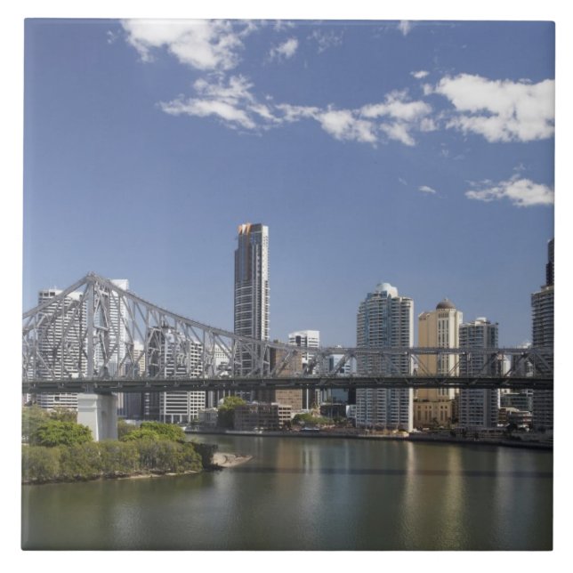 Austrália, Queensland, Brisbane, Story Bridge, (Frente)