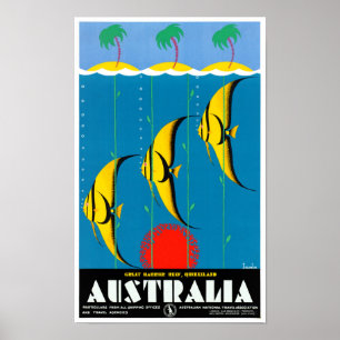 Austrália restaurou o poster das viagens vintage