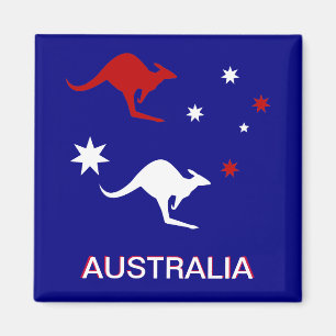 Austrália Roo e imã de geladeira transversal