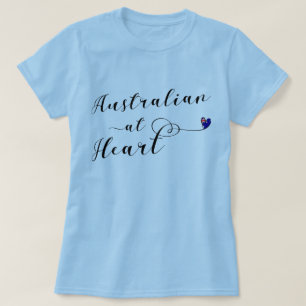 Australiano na camiseta do coração, Aus