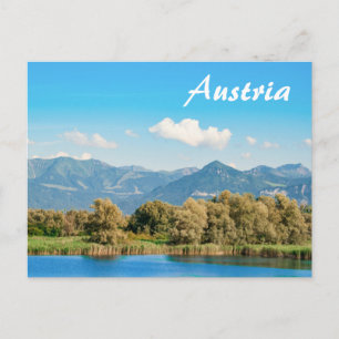 Áustria Belo Paisagem com o Cartão Postal dos Alpe