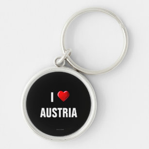 Áustria: I Love Austria chaveiro