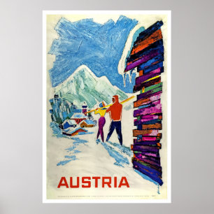 Áustria, poster do esqui