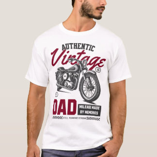Autêntico Pai Vintage - Camisa de Motocicleta - Cl