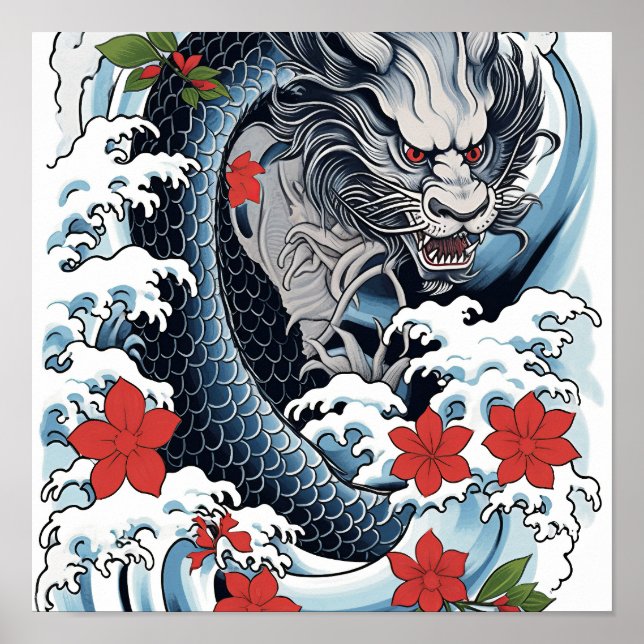 Authentication Japonês Irezumi Tattoo Poster - Stu (Frente)