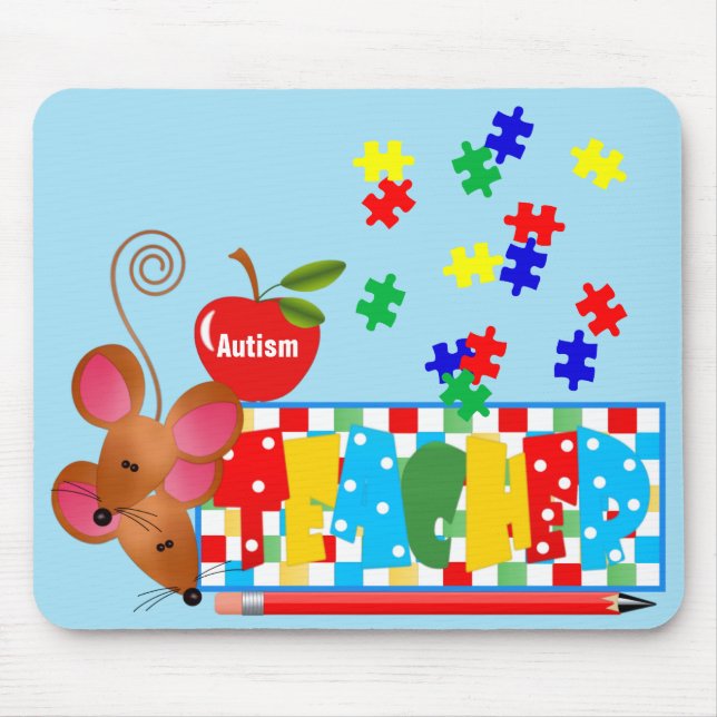 Autism Teacher Mousepad (Frente)