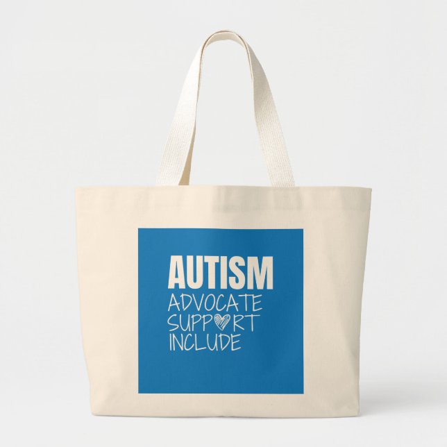 autismo.advocate.support.include. BOLSAS e BOLSAS (Frente)