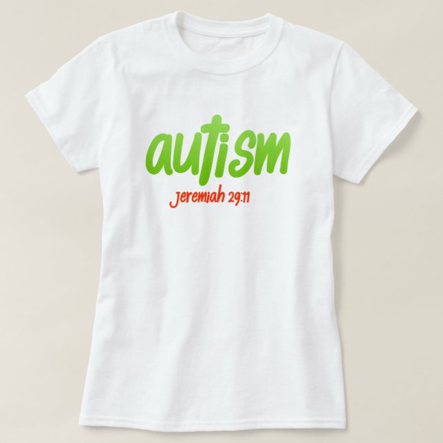 Autismo - Camiseta Nano V-Neck Hanes, de uso femin (Frente do Design)