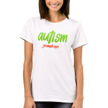 Autismo - Camiseta Nano V-Neck Hanes, de uso femin