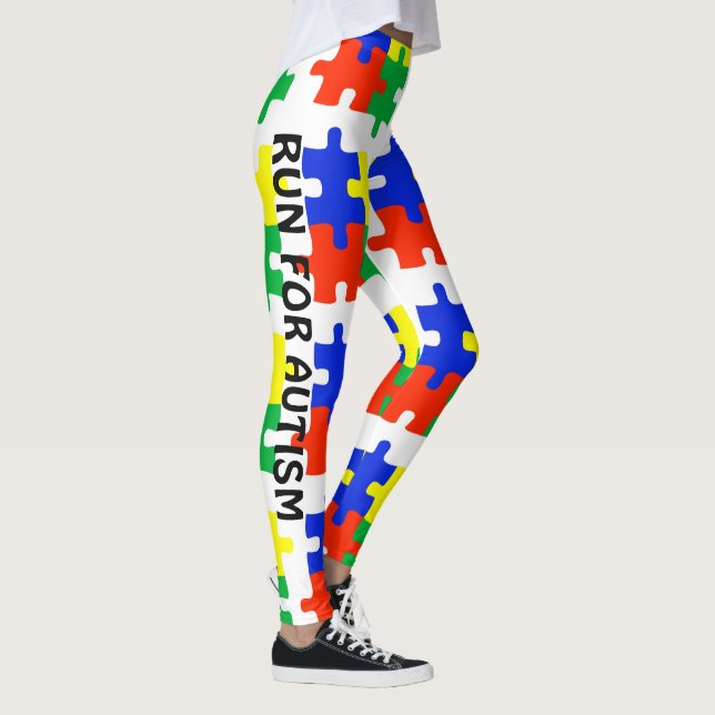 Autismo com leggings Quebra-cabeça Pants Guerreiro (Direita)