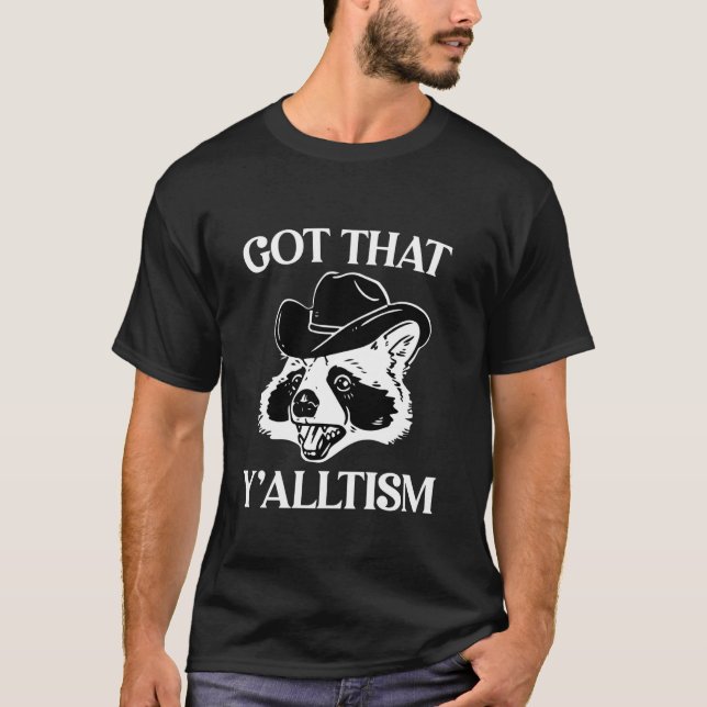 Autismo Engraçado Pegou Esse Camiseta Meme Autisti (Frente)