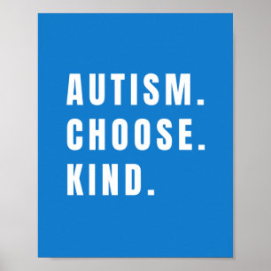 autismo escolhe Poster Impressões modernos