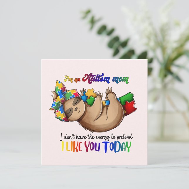 Autismo Mãe - Lama (Em pé/Frente)