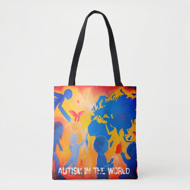 Autismo no mundo Tote bag (Frente)