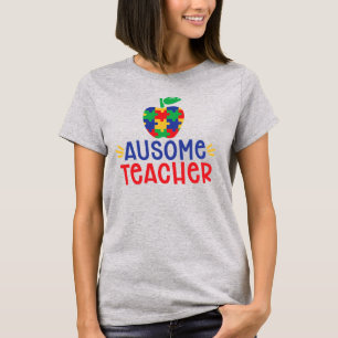 Autismo Professora Camiseta Básica Feminina