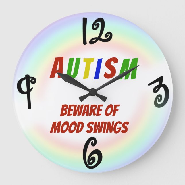 Autismo - Relógio de Parede Personalizado Quadrado (Frente)