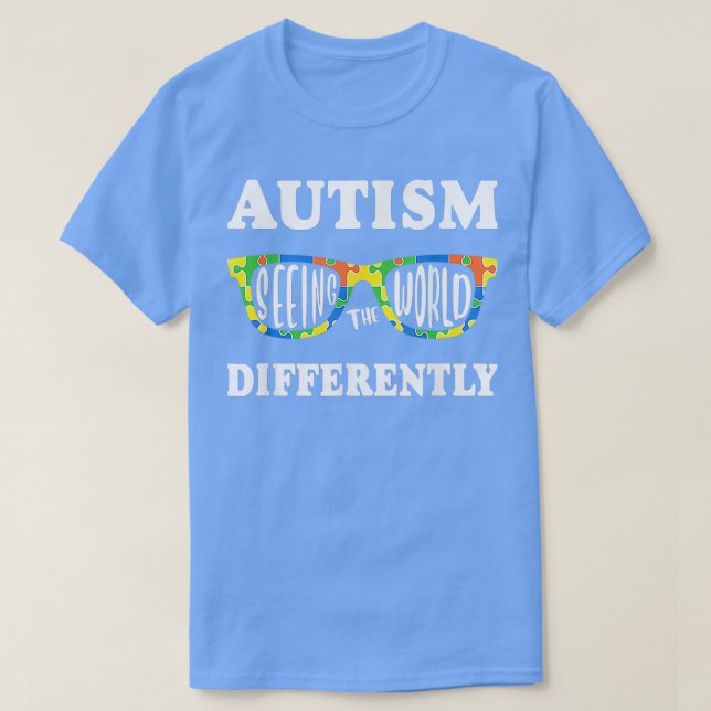 Autismo Sensibilização Camisa Homens Crianças Queb (Frente do Design)