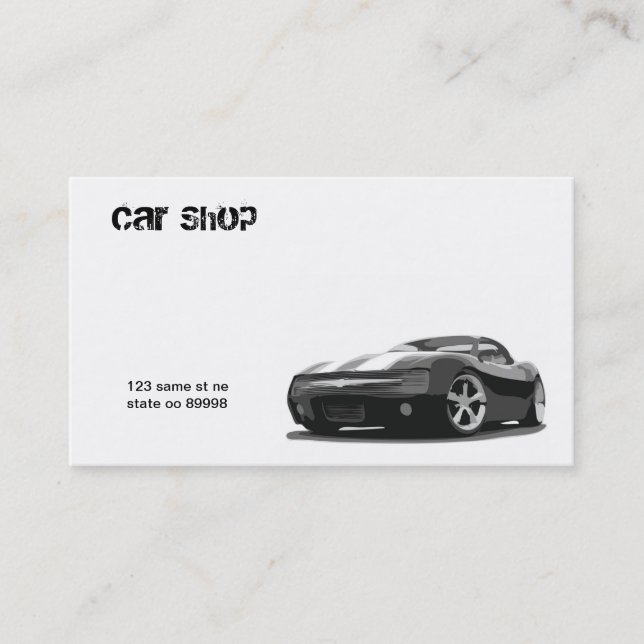 Auto cartão básico (Frente)