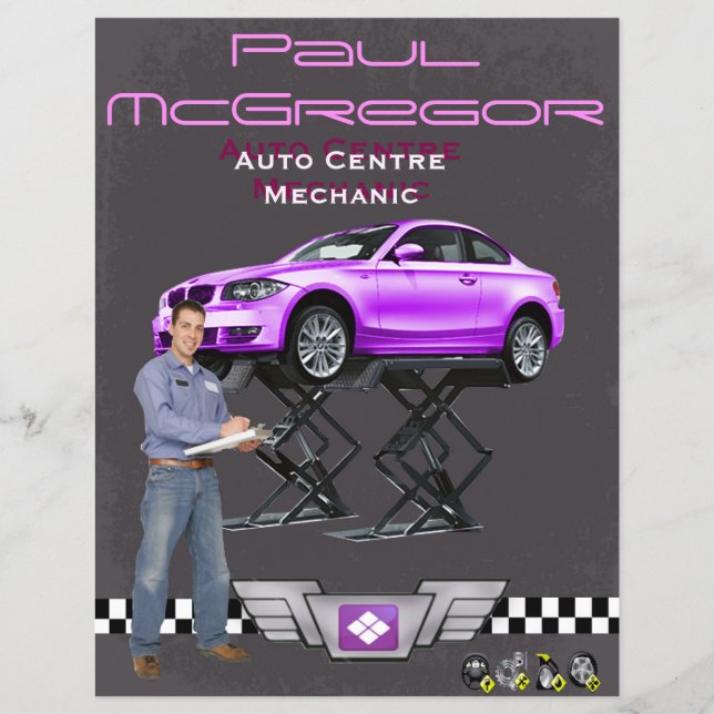 Auto Centre / Mechanic Flyer (Frente)