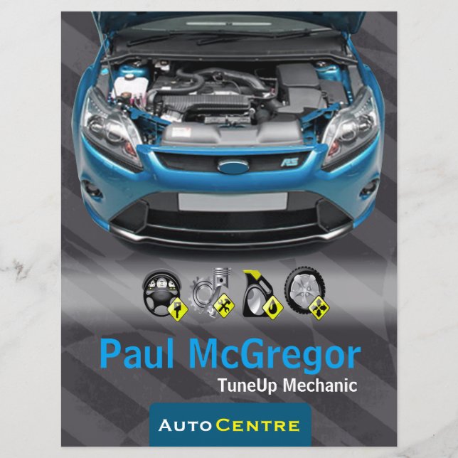 Auto Centre  - TuneUp Mechanic Flyer (Frente)