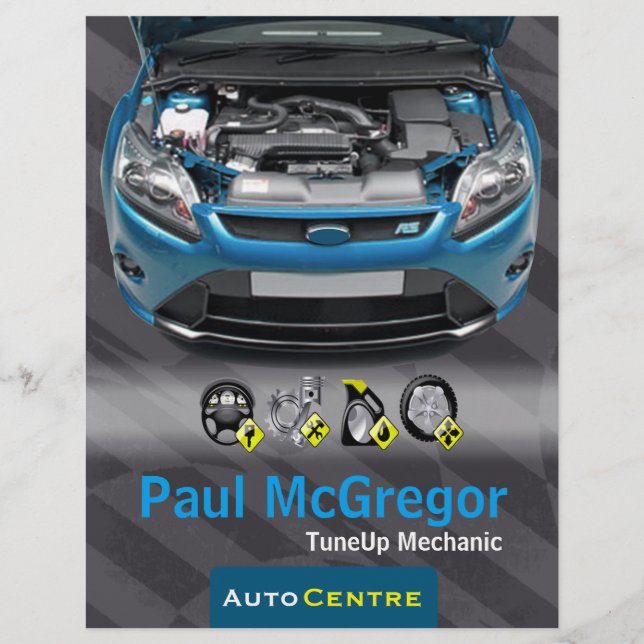 Auto Centre  - TuneUp Mechanic Flyer (Frente)