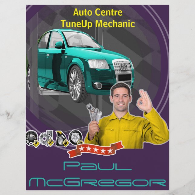 Auto Centre  - TuneUp Mechanic Flyer (Frente)