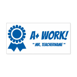 Auto Entintado "A+ TRABALHO!" Carimbo de Borracha de Comenda