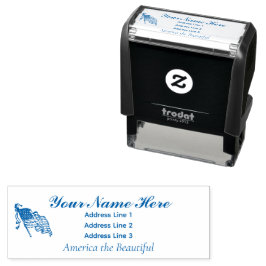 Auto Entintado América, Bela Morada Carimbo 4 Linhas