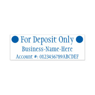 Auto Entintado "Apenas para depósito" + Carimbo