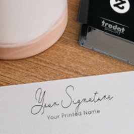 Auto Entintado Assinatura + Carimbo de Borracha com Autoimpressão