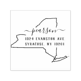 Auto Entintado Autodigitação de Carimbo de Endereço de Devolução 