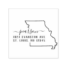 Auto Entintado Autodigitação de Carimbo de Endereço de Retorno do