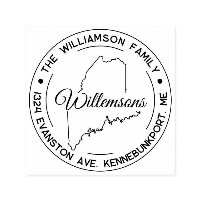 Auto Entintado Autodigitação de Carimbo de Endereço de Retorno Ma (Design)