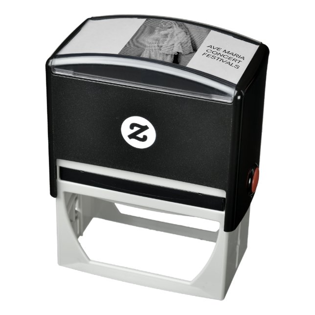 Auto Entintado Ave Maria Personalizada Carimbo De 2,9" x 1,4" (Produto)