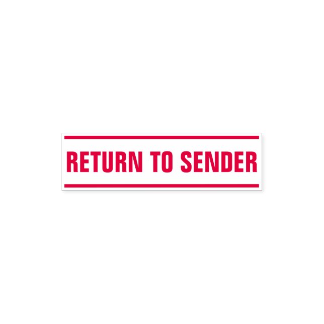 Auto Entintado Bold "RETURAR PARA ENDER" + Linhas Carimbo (Design)