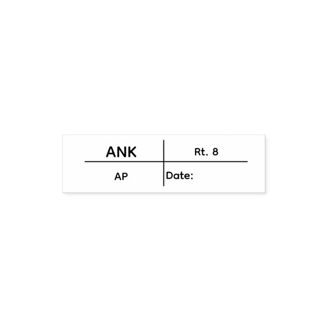 Auto Entintado carimbo ANK (Design)