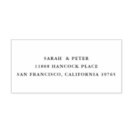 Auto Entintado Carimbo Automático Clássico de Endereço de Devoluç