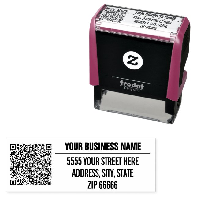 Auto Entintado Carimbo Automático com Nome e Endereço Personaliza (In Situ)