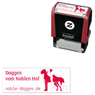 Auto Entintado Carimbo automático de dogue com almofada de tinta
