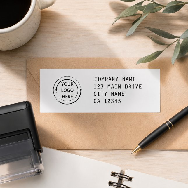 Auto Entintado Carimbo Automático de Endereço de Devolução para N (Modern Business Return Address Self-Inking Stamp)